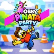 Play Obby Pinata Party Game